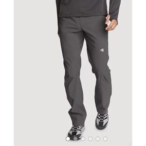 Eddie Bauer First Ascent Guide Pro Pants Men's 33X32 Dark Smoke Fleece Line Gray